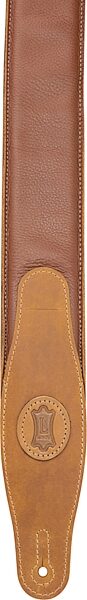 Levy's Padded Garment Leather Guitar Strap, Tan Sand, 2.5 inch, MGS80CS-TAN-SND, Action Position Back