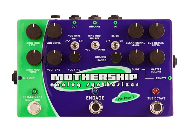 Pigtronix Mothership Analog Guitar Synthesizer Pedal, Main