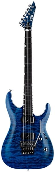 ESP LTD MH-1000 QM Electric Guitar, Black Ocean, main