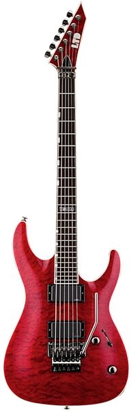 ESP LTD MH-350FR Electric Guitar with Floyd Rose, See Thru Red