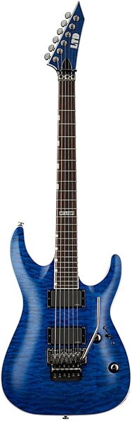 ESP LTD MH401QM Electric Guitar, See Thru Blue
