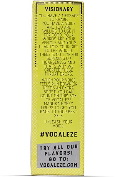 Vocal Eze Drops (20-Pack), Action Position Back