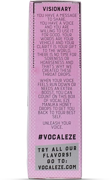 Vocal Eze Drops (20-Pack), Action Position Back