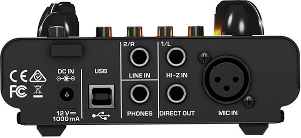 Behringer MIC500USB Ultragain Tube Preamp and USB Audio Interface, Rear