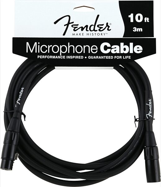 Fender Microphone Cable, Black
