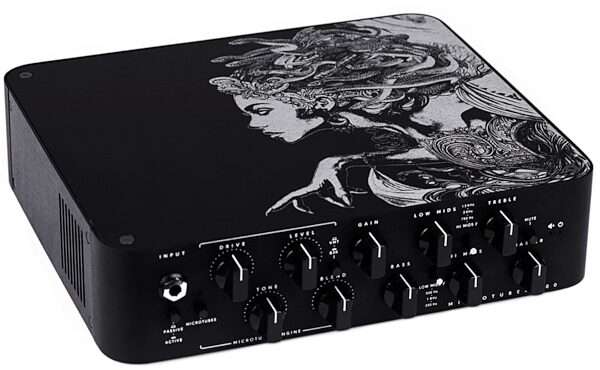 Darkglass Limited Edition Medusa Microtubes 900 Bass Amplifier Head (900 Watts), Angle