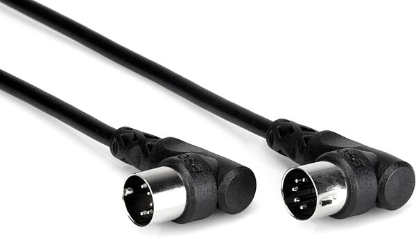 Hosa Standard MIDI Cable, Right Angle Ends, 5 foot, MID-305RR, Main