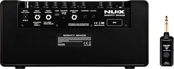 NUX Mighty Space Wireless Amplifier for Guitar and Bass, New, Detail Control Panel