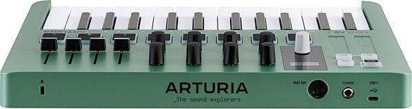 Arturia MiniLab 3 USB MIDI Keyboard Controller, Mint, Action Position Back