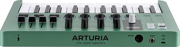 Arturia MiniLab 3 USB MIDI Keyboard Controller, Mint, Action Position Back