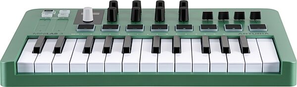 Arturia MiniLab 3 USB MIDI Keyboard Controller, Mint, Action Position Back