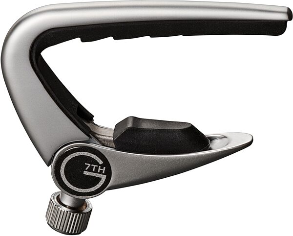 G7TH Newport 12-String Capo, Silver, Action Position Back