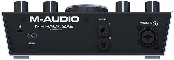 M-Audio M-Track 2X2 USB Audio Interface, Back