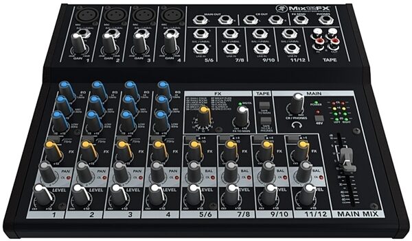 Mackie Mix12FX Compact Mixer with Effects, 12-Channel, New, Main