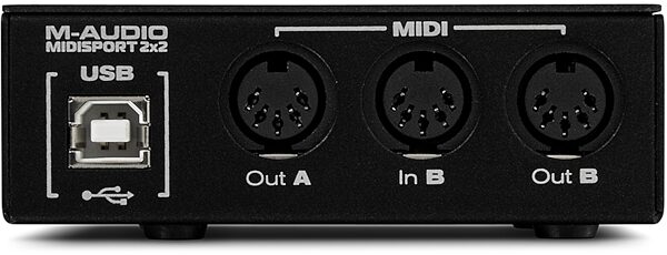 M-Audio Midisport 2x2 Anniversary Edition USB MIDI Interface, Back