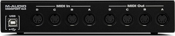 M-Audio Midisport 4x4 Anniversary Edition USB MIDI Interface, Back