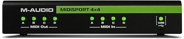 M-Audio Midisport 4x4 Anniversary Edition USB MIDI Interface, Front