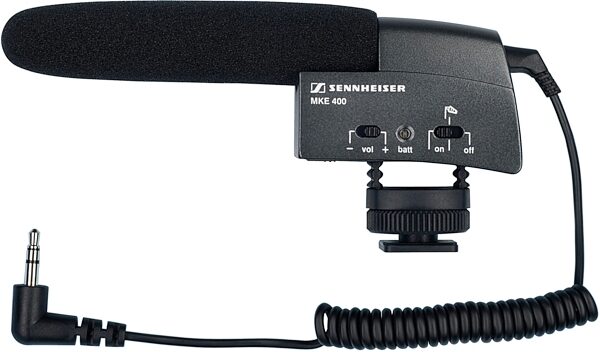 Sennheiser MKE 400 Shotgun Condenser Microphone, New, Action Position Back