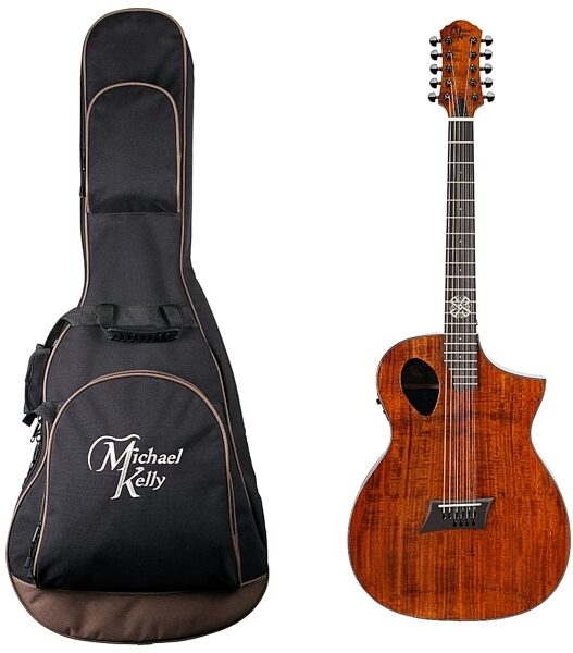 Michael Kelly Forte Koa 10 Acoustic-Electric Guitar, 10-String, Koa, with Gig Bag, Main