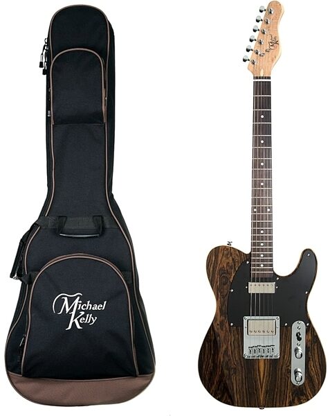 Michael Kelly Mod Shop '55 Electric Guitar, Custom Fralin, Pau Ferro Fingerboard, Ebony, with Gig Bag, Main