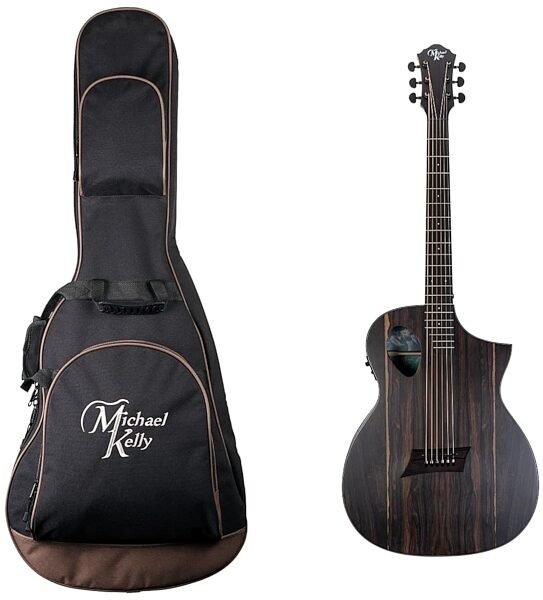 Michael Kelly Forte Exotic Ziricote Acoustic-Electric Guitar, With Gig Bag, Main