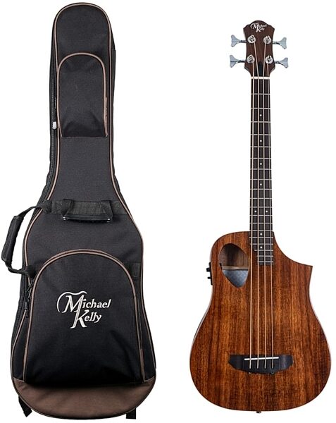 Michael Kelly Sojourn Port Travel Acoustic-Electric Bass Guitar Ovangkol Fingerboard, Main