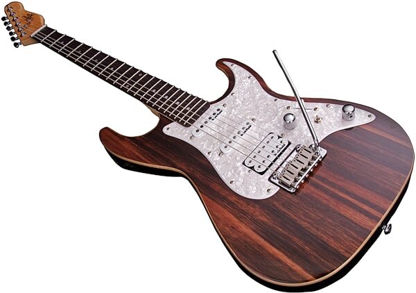 Michael Kelly Custom Collection '65 Electric Guitar, Pau Ferro Fingerboard, Striped Ebony, Blemished, Action Position Back