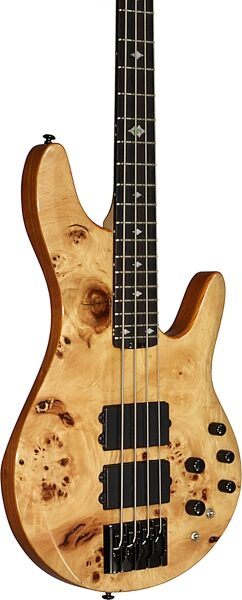 Michael Kelly Pinnacle 4 Electric Bass, Custom Burl, with Gig Bag, Action Position Back
