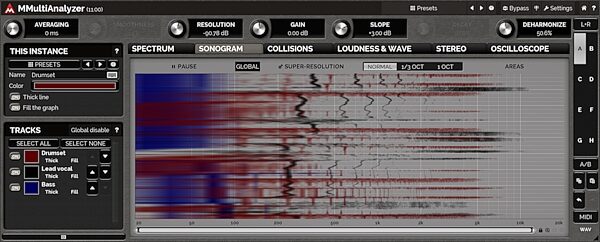 MeldaProduction MMultiAnalyzer Plug-in Software, Digital Download, Action Position Back