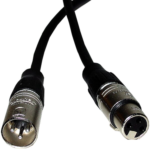 CBI LowZ Microphone Cable with Neutrik Connectors, 3 foot, Main