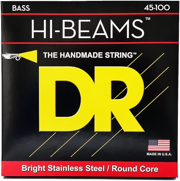DR Strings Hi-Beam Electric Bass Strings, Medium Light, 45-100, view
