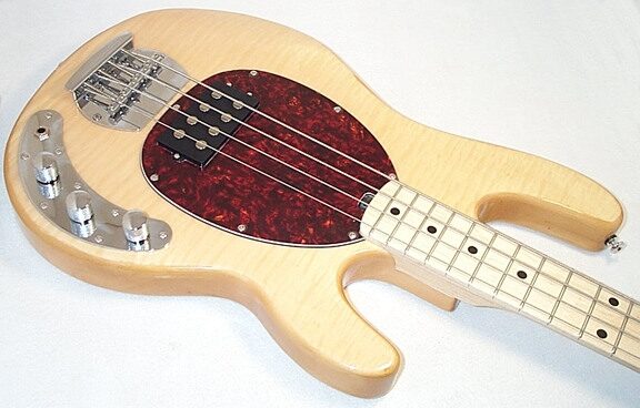 OLP MM2 4-String Electric Bass Guitar, Natural Body
