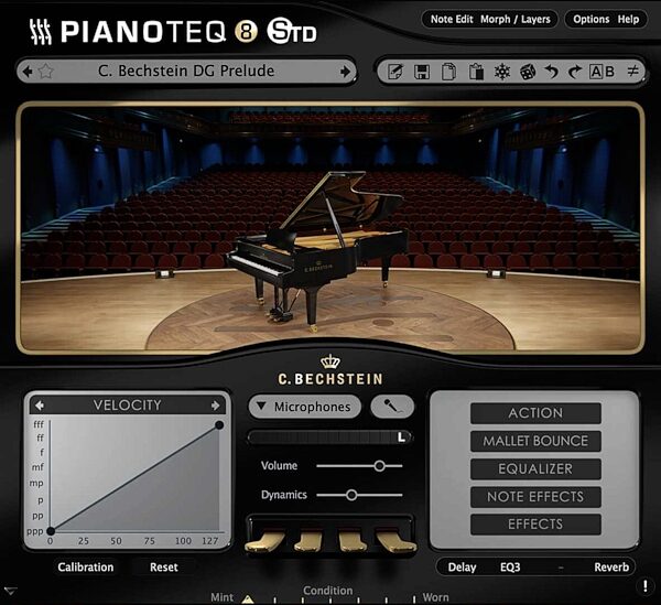 Modartt C Bechstein Digital Grand Instrument Pack for Pianoteq Software, Digital Download, Action Position Back