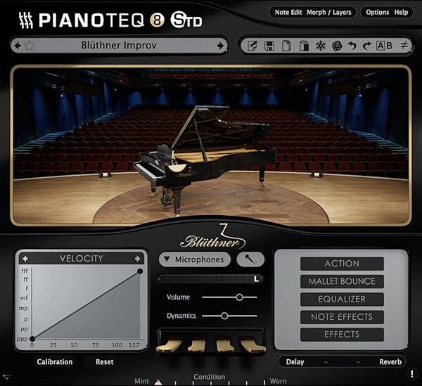 Modartt Bluthner Model 1 Piano Instrument Pack for Pianoteq Software, Digital Download, Action Position Back