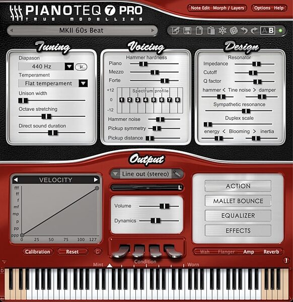 Modartt Electric Pianos Instrument Pack for Pianoteq Software, Digital Download, Action Position Back