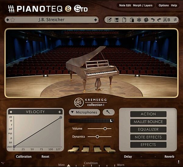 Modartt Kremsegg Historical Piano Collection 1 Instrument Pack for Pianoteq Software, Digital Download, Action Position Back
