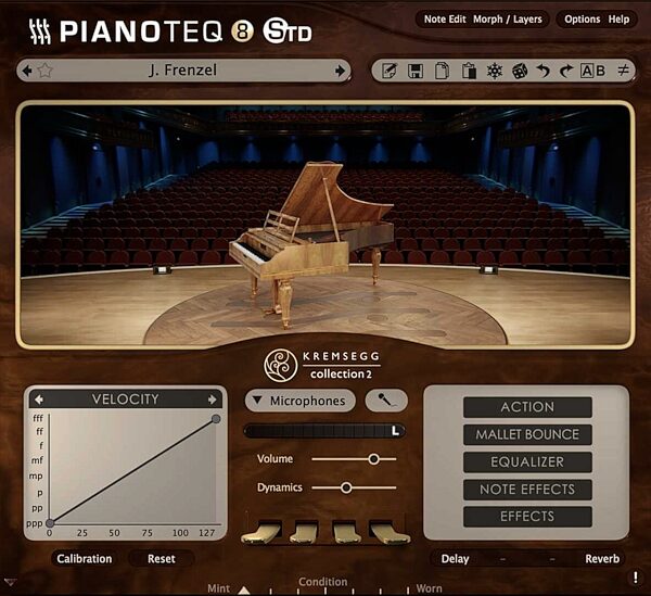 Modartt Kremsegg Historical Piano Collection 2 Instrument Pack for Pianoteq Software, Digital Download, Action Position Back