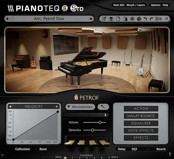 Modartt Petrof Grand Piano Collection Instrument Pack for Pianoteq Software, Digital Download, Action Position Back