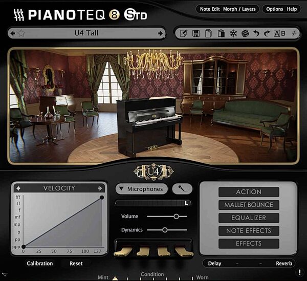 Modartt U4 Upright Piano Instrument Pack for Pianoteq Software, Digital Download, Action Position Back