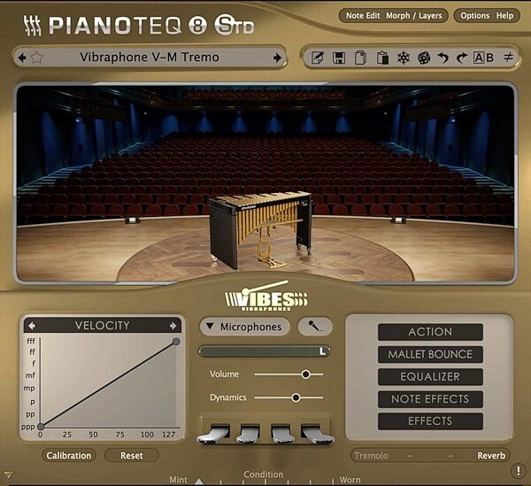 Modartt Vibes Instrument Pack for Pianoteq Software, Digital Download, Action Position Back