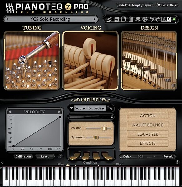 Modartt YC5 Rock Piano Instrument Pack for Pianoteq Software, Digital Download, Action Position Back