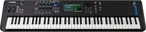 Yamaha MODX7 Plus Keyboard Synthesizer, 76-Key, Customer Return, Blemished, Angled Front