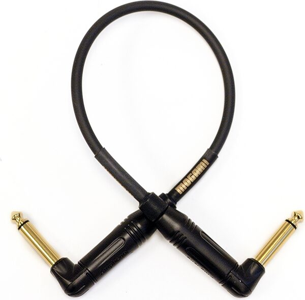 Mogami Gold Guitar/Instrument RR Cable with Right Angle Plugs, 10 inch, Action Position Back