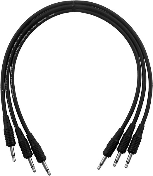 Mogami Pure Patch Modular Synth Cables (3-Pack), 2 foot, Action Position Back