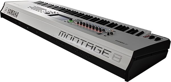 Yamaha Montage 8 Keyboard Synthesizer, 88-Key, Angle