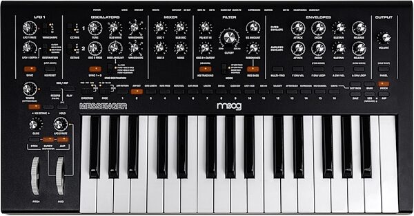 Moog Messenger Monophonic Analog Synthesizer, 32-Key, New, Action Position Back