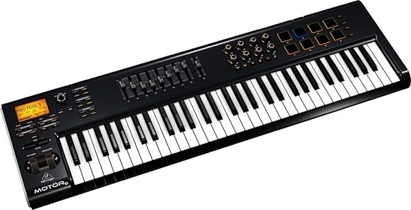 Behringer MOTOR 61 USB MIDI Keyboard Controller, 61-Key, Left