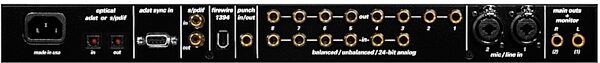 Mark of the Unicorn (MOTU) 828 FireWire Audio Interface, Rear