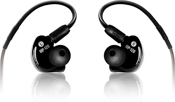 Mackie MP-120 BTA Bluetooth Single Driver Pro In-Ear Monitor Headphones, New, Angled Back