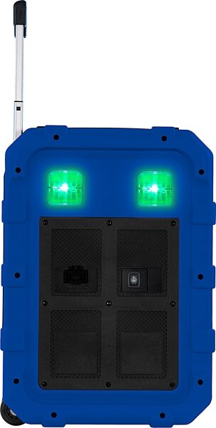 Gemini MPA-2400 Portable Bluetooth Speaker, Blue, Action Position Back